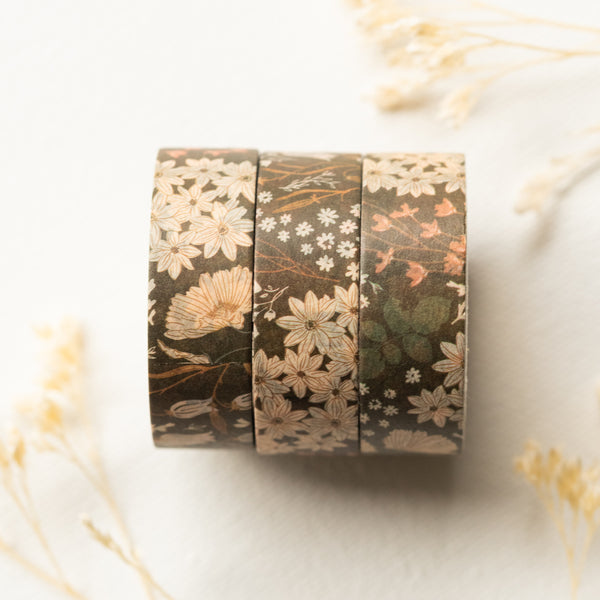 BROWN FLORAL TAPE - FLOWER MAKING TOOLS - FLOWER TAPES: 3 Pack